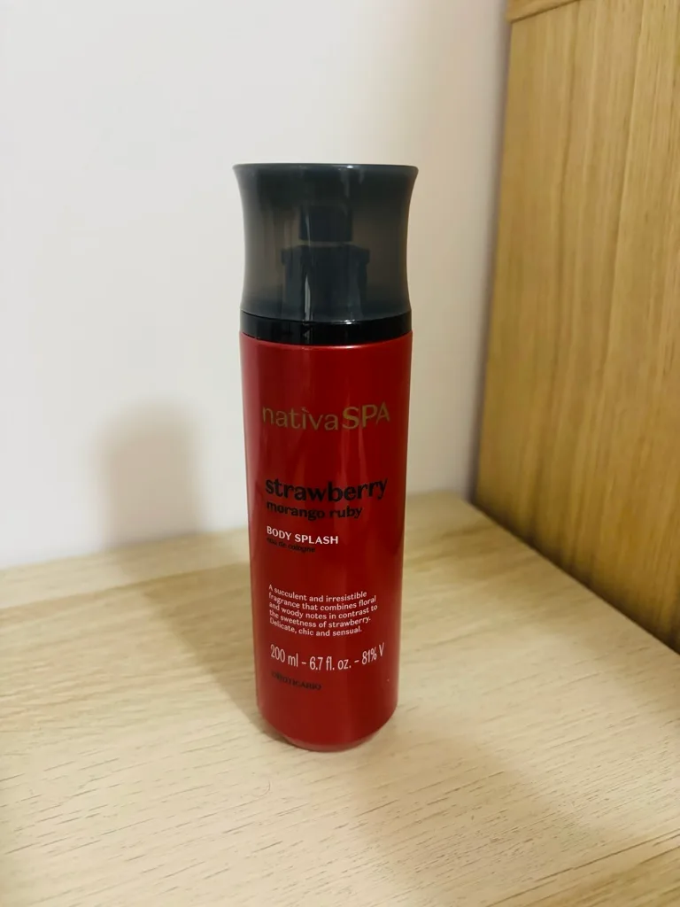Body, splash nativa morango ruby