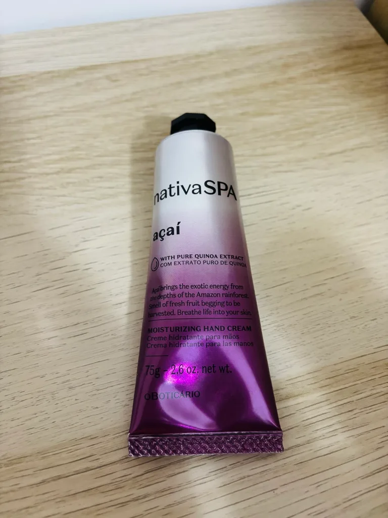 Creme de mãos nativa spa açaí