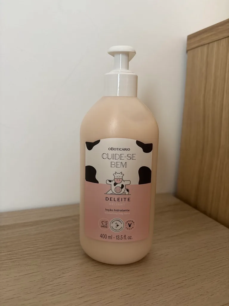 Creme hidratante de leite