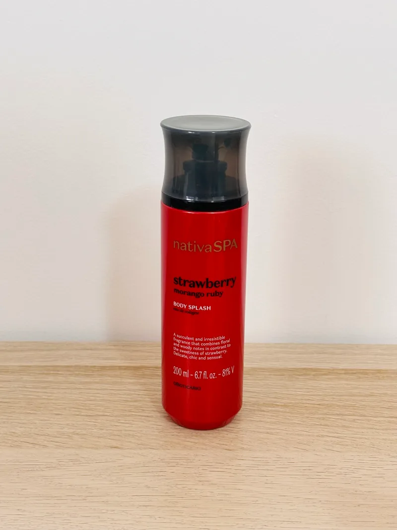 Body Splash Nativa SPA Morango Ruby