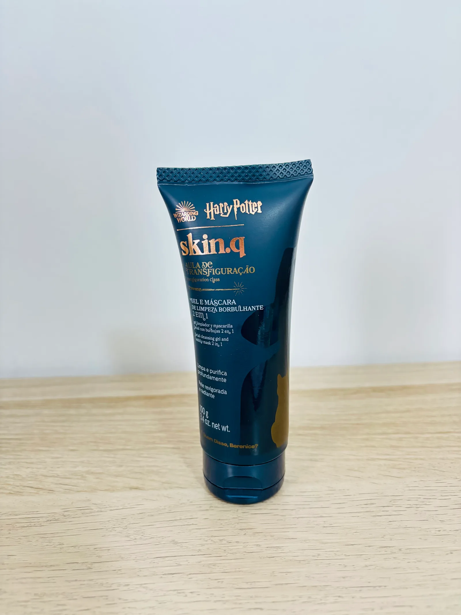 Gel e Máscara de Limpeza Borbulhante 2 em 1 Aula de Transfiguração Harry Potter Skin.q