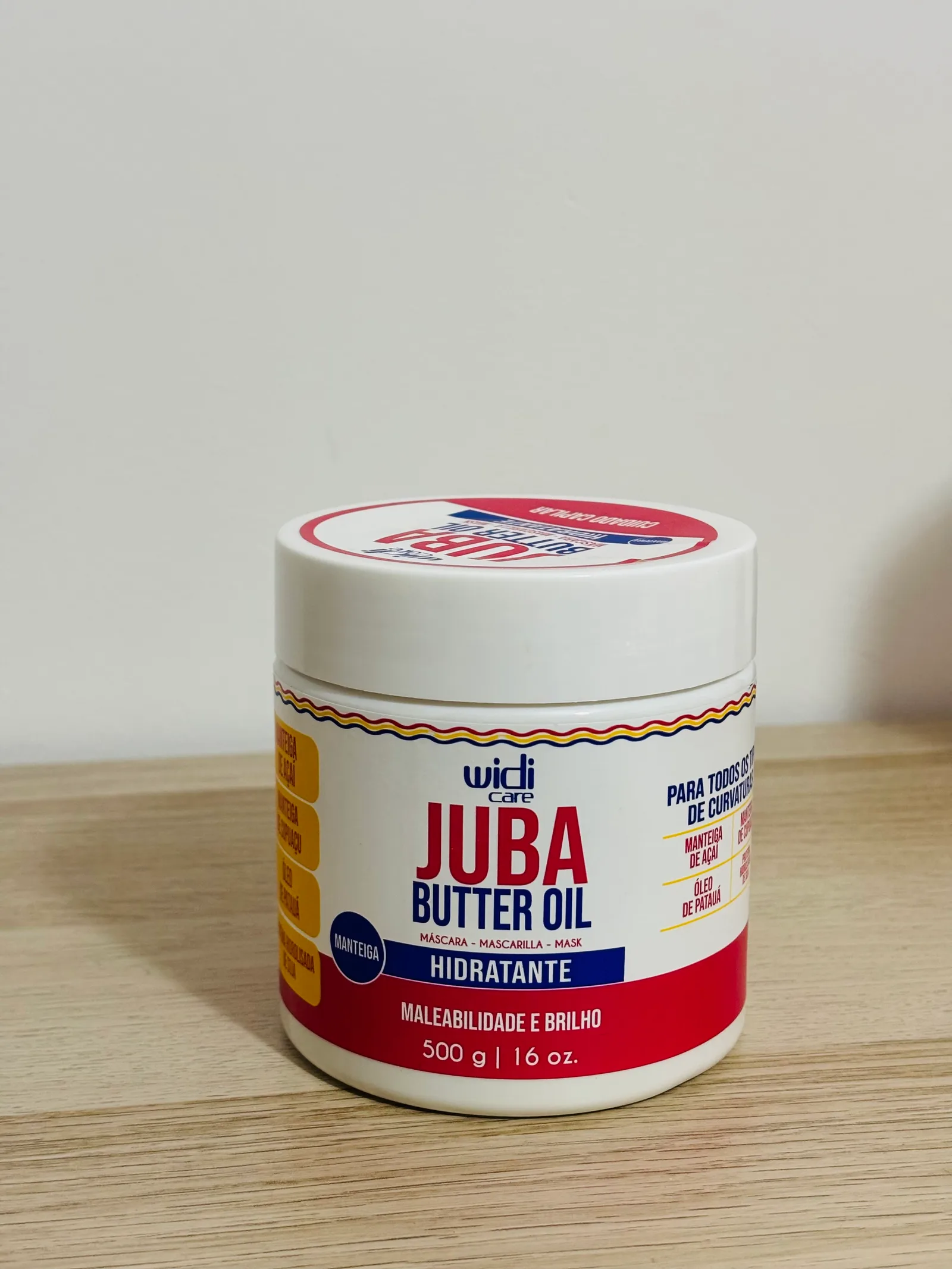Widi Care Máscara Juba Butter Oil Super Hidratante Ação Condicionante