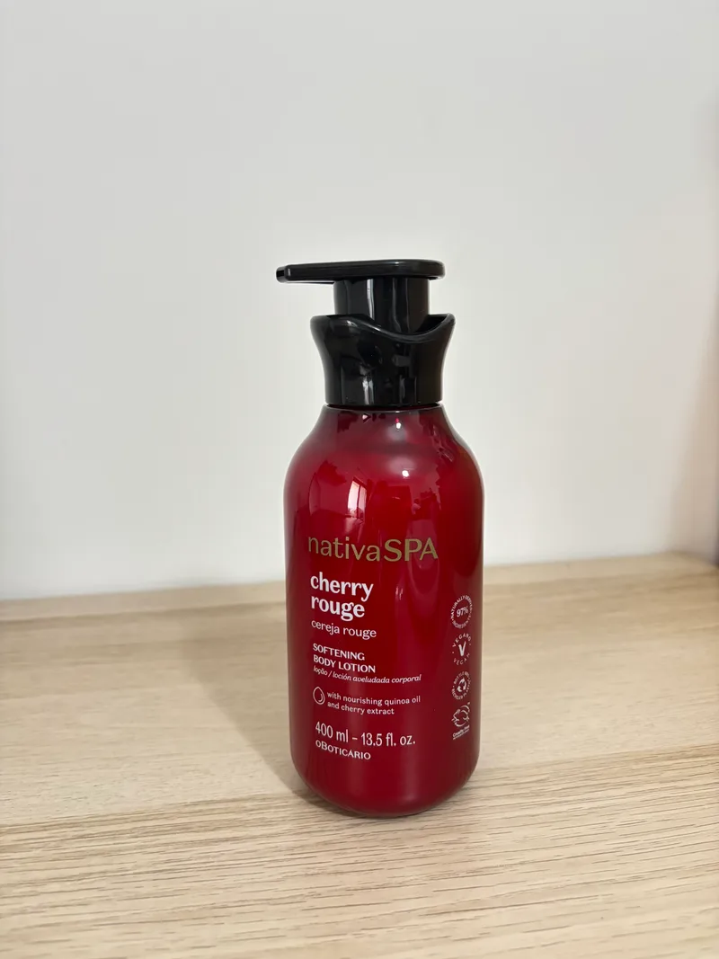 Loção Corporal Aveludada Nativa Spa Cereja Rouge
