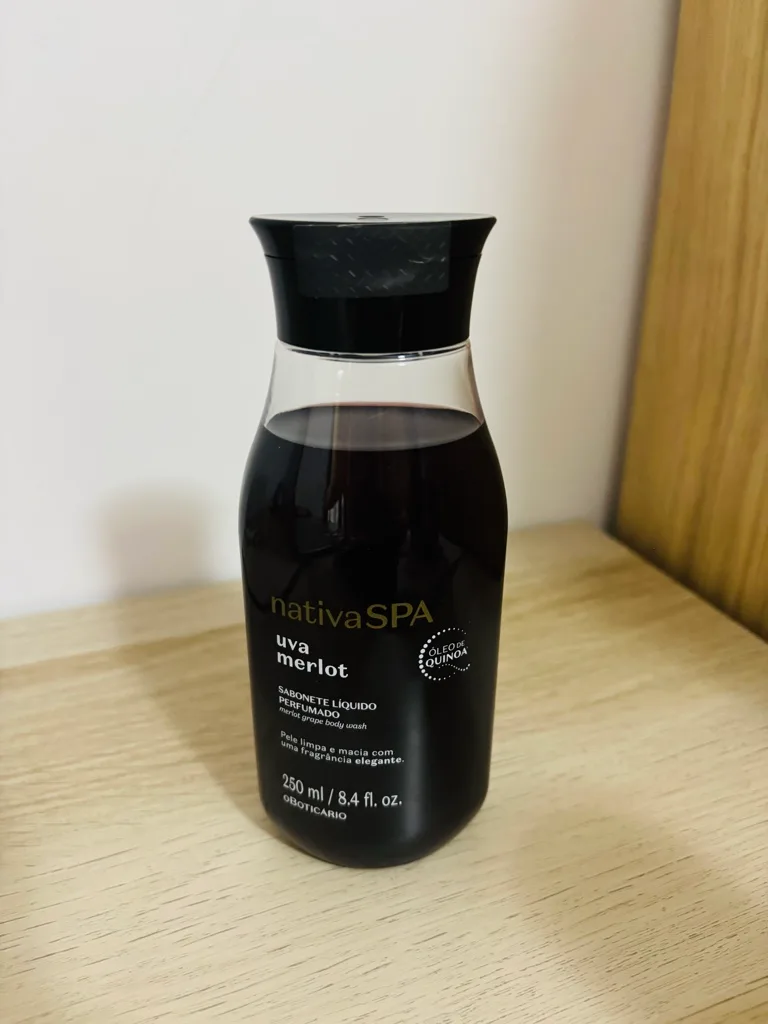Sabonete líquido corporal nativa spa uva merlot